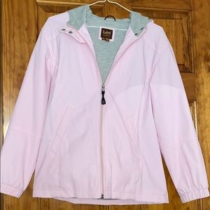 Pink rain jacket